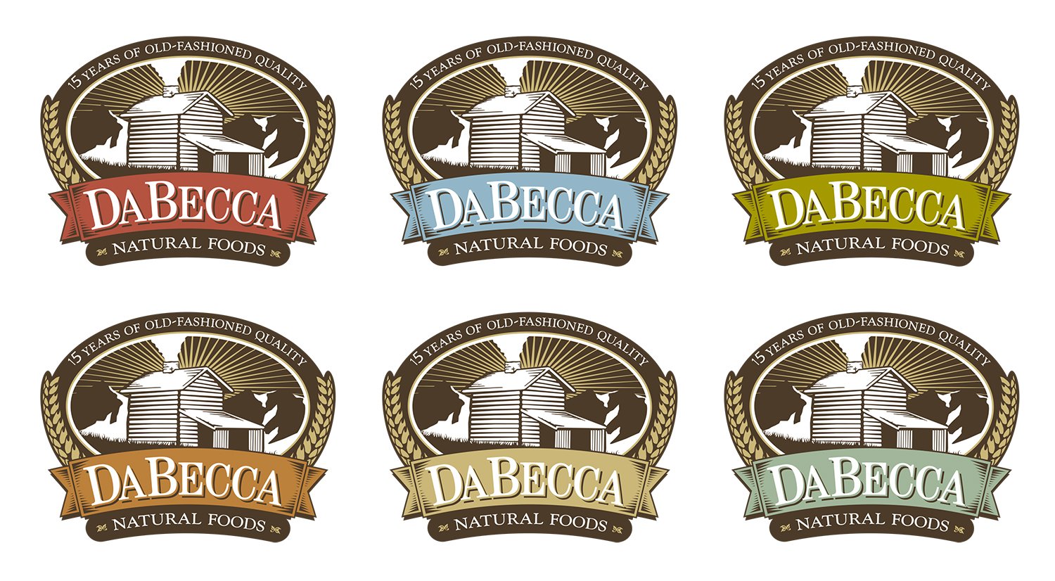 DaBecca Natural Foods Logo System